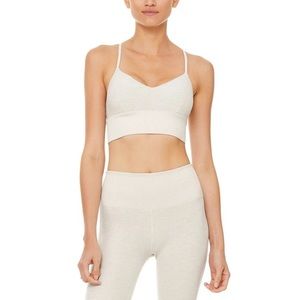 Alo Yoga Alosoft Lavish Bra - Bone Heather